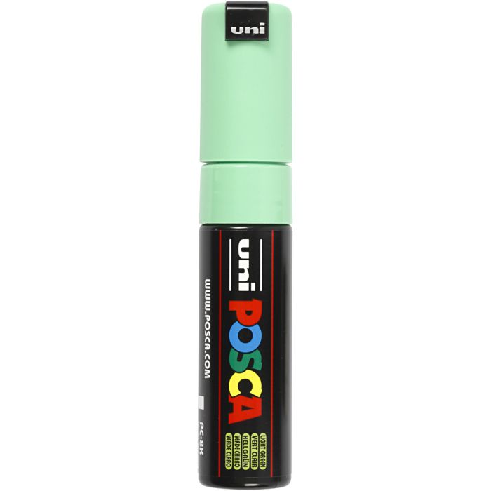 Posca Marker , Nr. PC-8K, Strichstärke 8 mm, breit, Hellgrün, 1 Stk