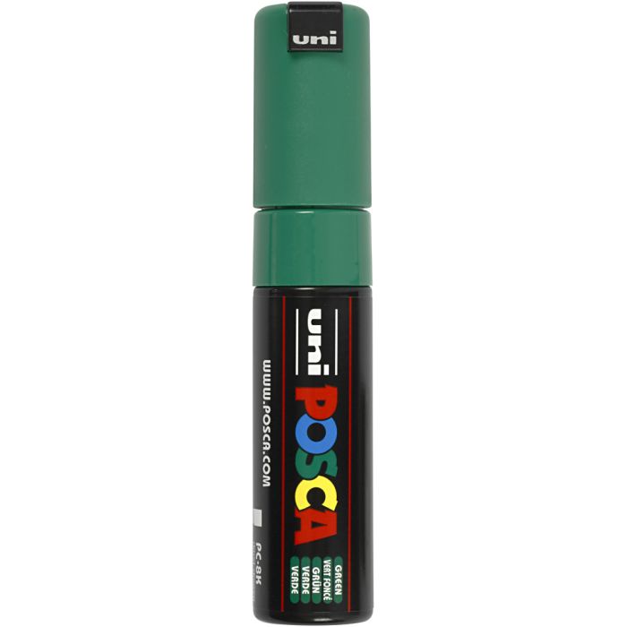 Posca Marker , Nr. PC-8K, Strichstärke 8 mm, breit, Grün, 1 Stk