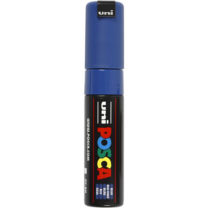 Posca Marker , Nr. PC-8K, Strichstärke 8 mm, breit, Blau, 1 Stk