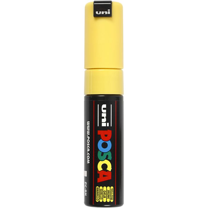 Posca Marker , Nr. PC-8K, Strichstärke 8 mm, breit, Gelb, 1 Stk