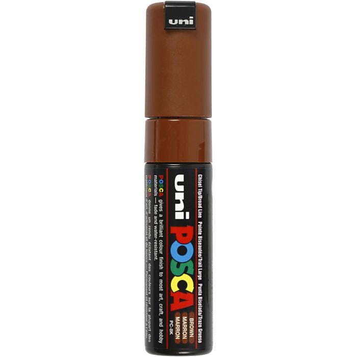 Posca Marker , Nr. PC-8K, Strichstärke 8 mm, breit, Braun, 1 Stk