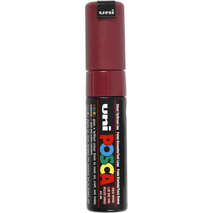 Posca Marker , Nr. PC-8K, Strichstärke 8 mm, breit, Bordeaux, 1 Stk