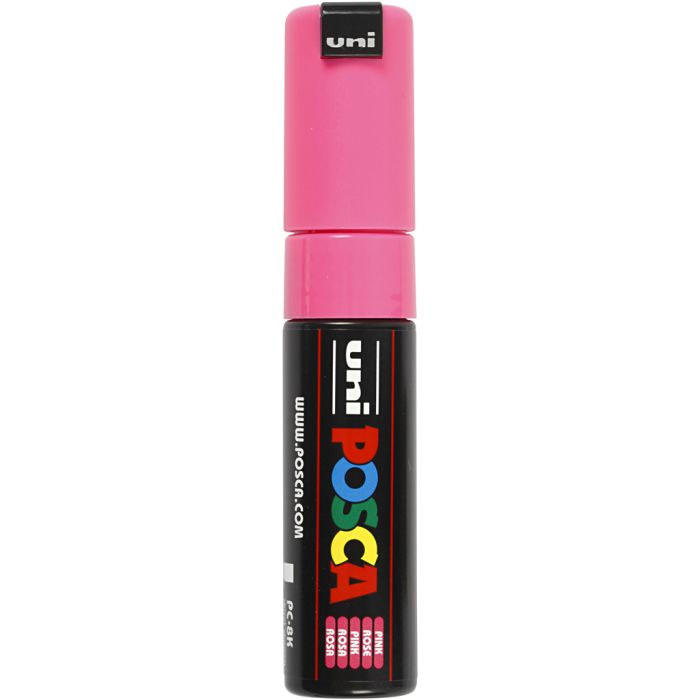 Posca Marker , Nr. PC-8K, Strichstärke 8 mm, breit, Pink, 1 Stk
