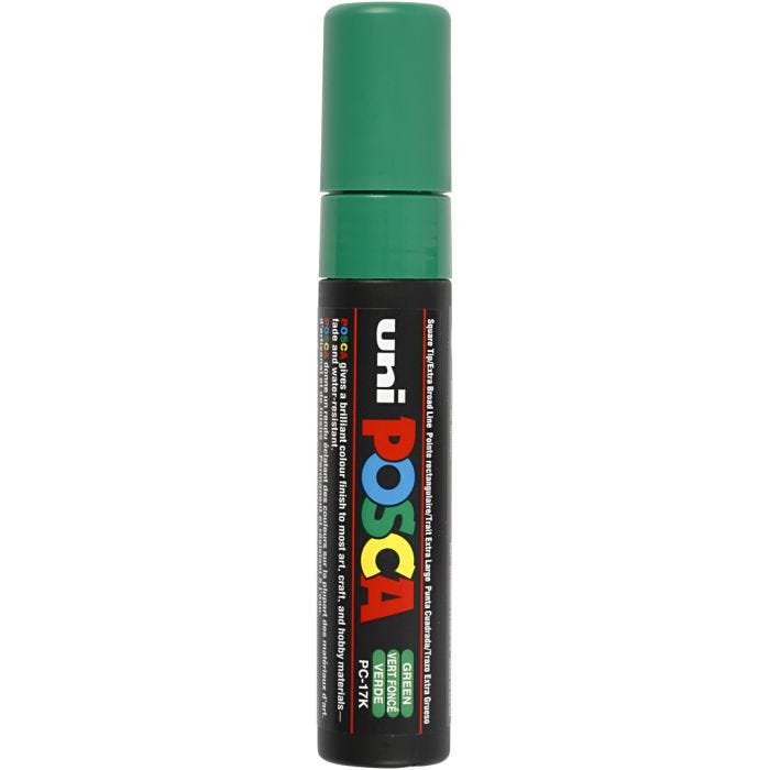Posca Marker , Nr. PC-17K, Strichstärke 15 mm, extrabreit, Grün, 1 Stk