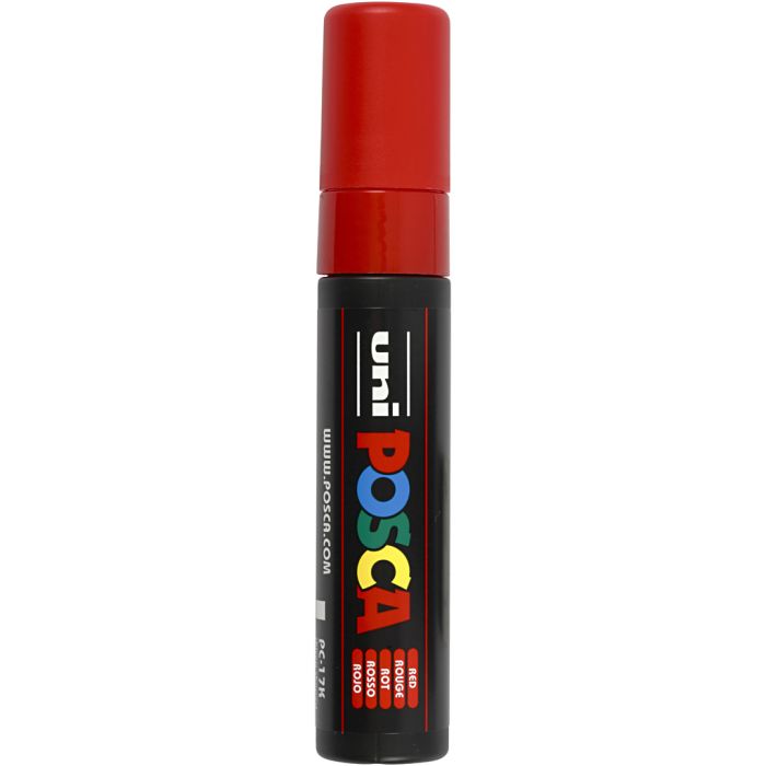 Posca Marker , Nr. PC-17K, Strichstärke 15 mm, extrabreit, Rot, 1 Stk