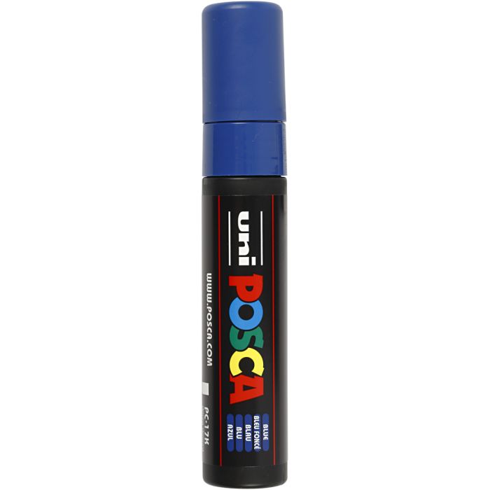 Posca Marker , Nr. PC-17K, Strichstärke 15 mm, extrabreit, Blau, 1 Stk