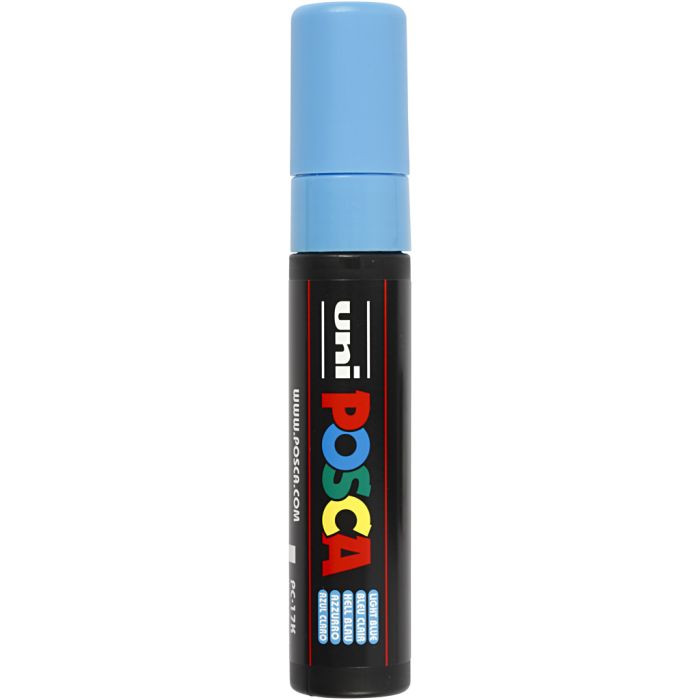 Posca Marker , Nr. PC-17K, Strichstärke 15 mm, extrabreit, Hellblau, 1 Stk
