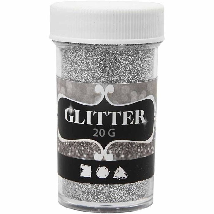 Glitter, Silber, 20 g/ 1 Dose