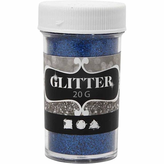 Glitter, Blau, 20g/ 1 Dose