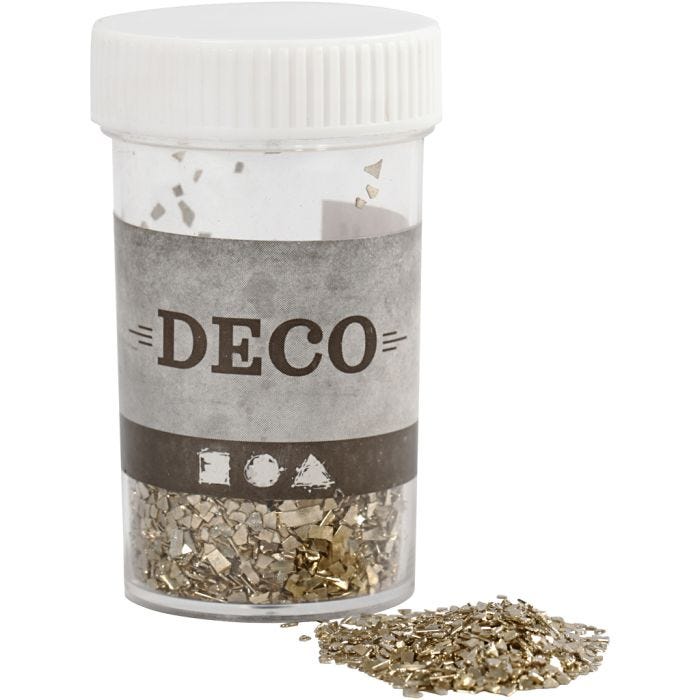 Glitter, Größe 1-3 mm, Gold, 30 g/ 1 Dose
