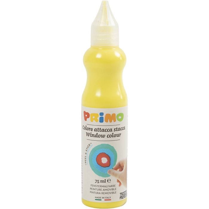Fensterfarbe, T 3,2 cm, Gelb, 75 ml/ 1 Fl.
