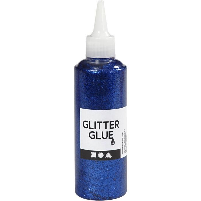 Glitzerkleber, Dunkelblau, 118 ml/ 1 Fl.