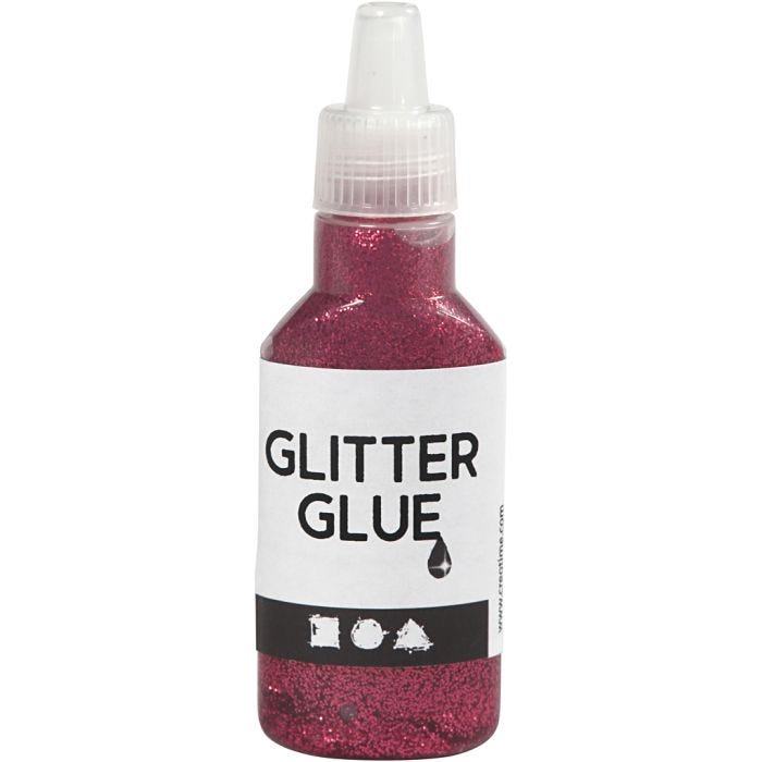 Glitzerkleber, Pink, 25 ml/ 1 Fl.