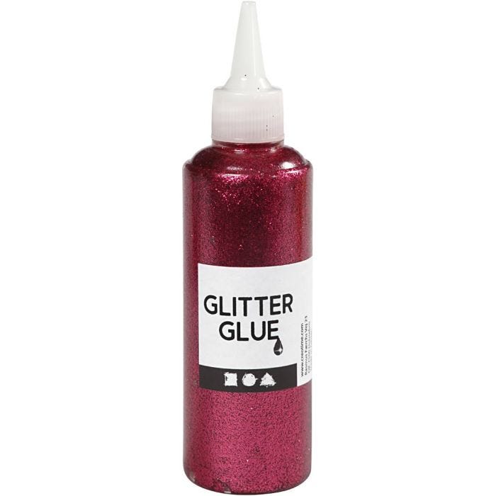 Glitzerkleber, Pink, 118 ml/ 1 Fl.