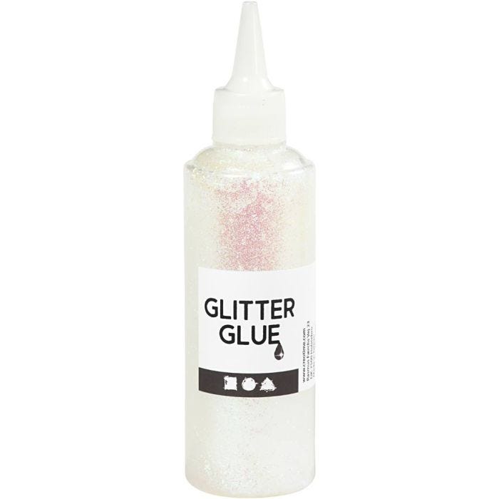 Glitzerkleber, Holographisch Weiß, 118 ml/ 1 Fl.