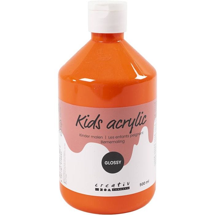 Acrylfarbe Glänzend, Orange, 500 ml/ 1 Fl.