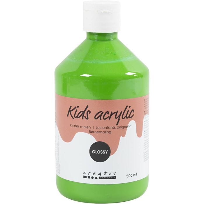 Acrylfarbe Glänzend, Hellgrün, 500 ml/ 1 Fl.