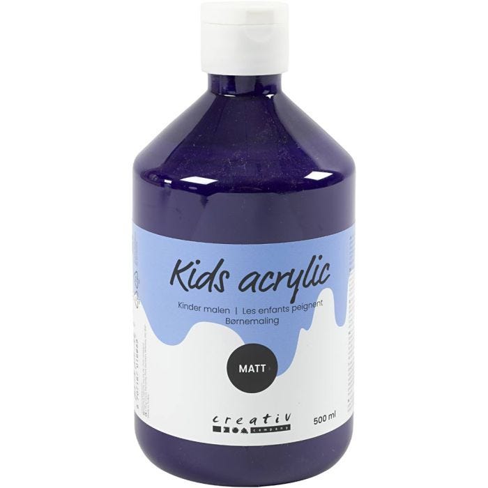 Acrylfarbe Matt, Violett, 500 ml/ 1 Fl.