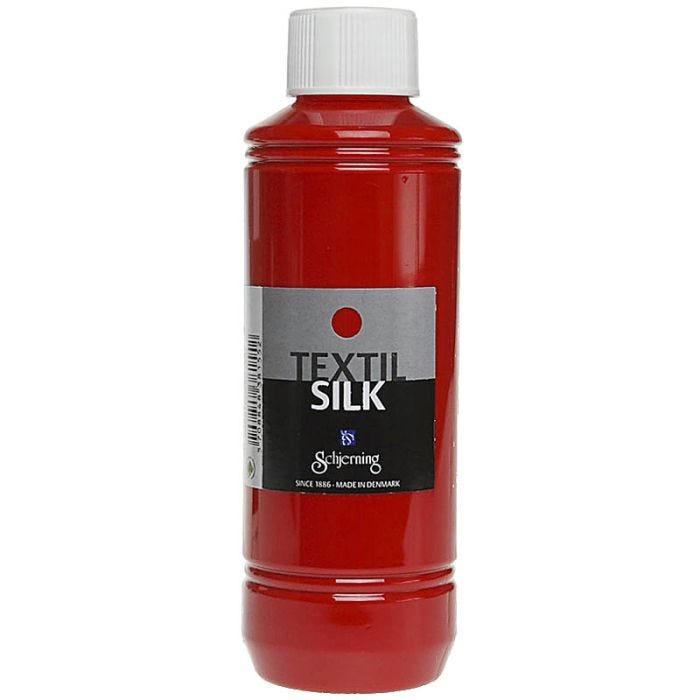 Textil Silk Farbe , Karminrot, 250 ml/ 1 Fl.