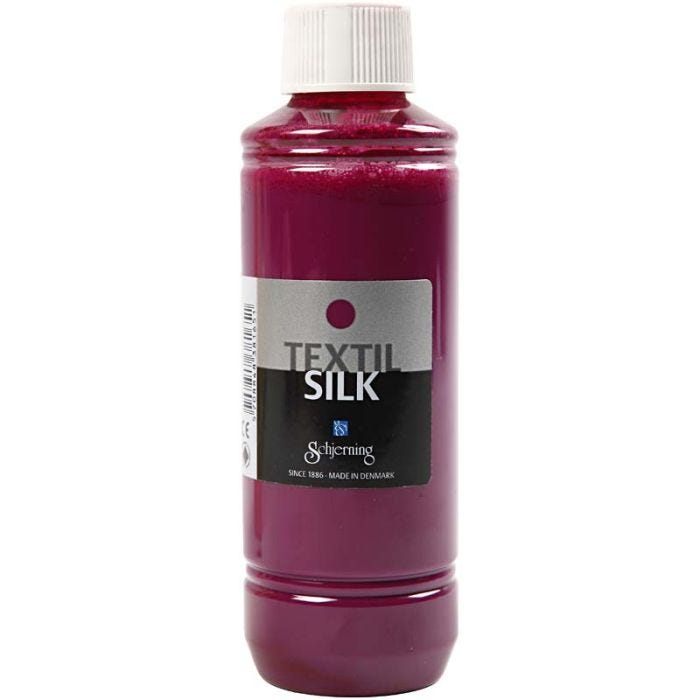 Textil Silk Farbe , Dunkelpink, 250 ml/ 1 Fl.