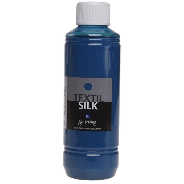 Textil Silk Farbe , Türkis, 250 ml/ 1 Fl.