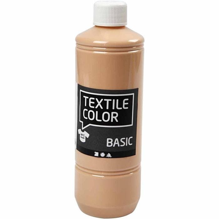 Textilfarbe, Hellbeige, 500 ml/ 1 Fl.