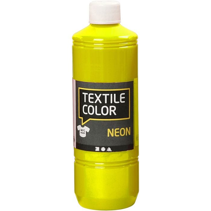 Textilfarbe, Neongelb, 500 ml/ 1 Fl.