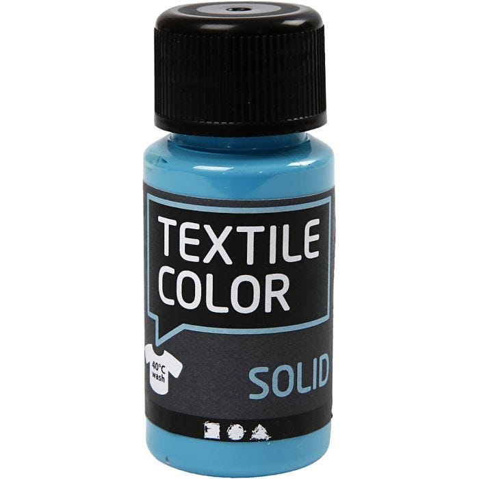 Stoffmalfarbe, Deckend, Türkisblau, 50 ml/ 1 Fl.