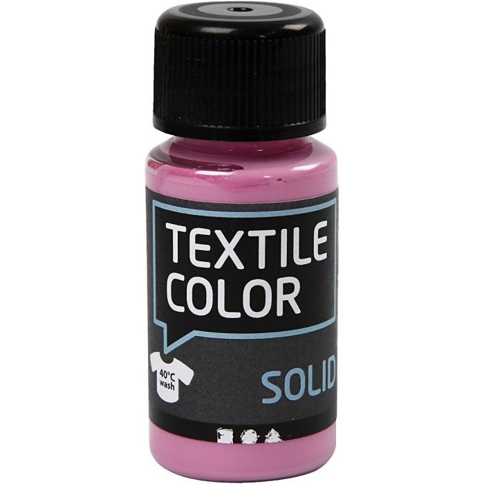 Stoffmalfarbe, Deckend, Pink, 50 ml/ 1 Fl.