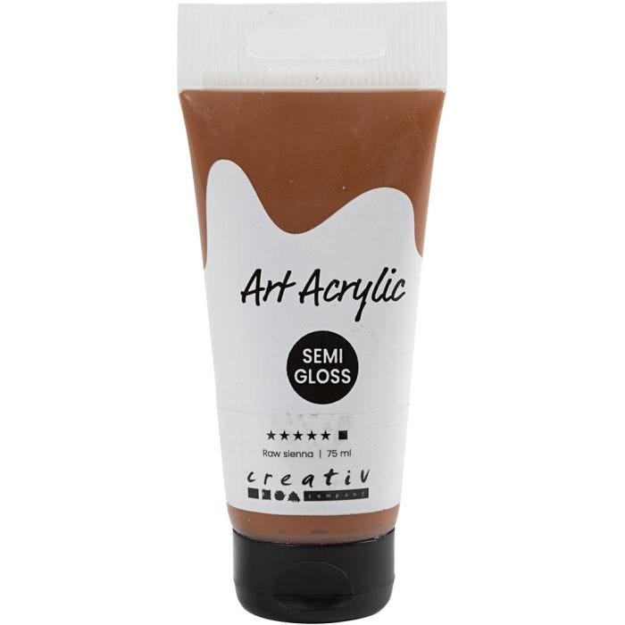 Acrylfarbe, Mattglänzend, Deckend, Sienna, 75 ml/ 1 Fl.