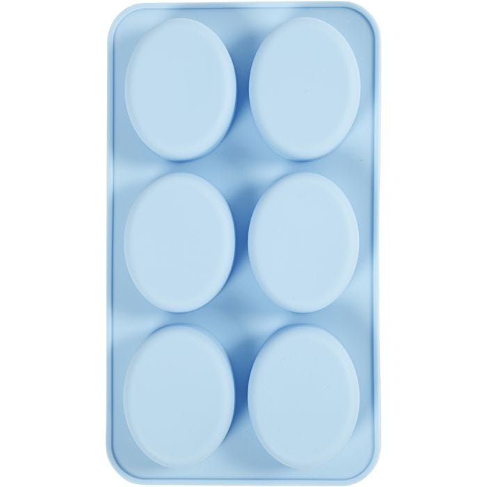 Silikonform, H 2,4 cm, L 7,7 cm, B 6 cm, 6x100 ml, 1 Stk