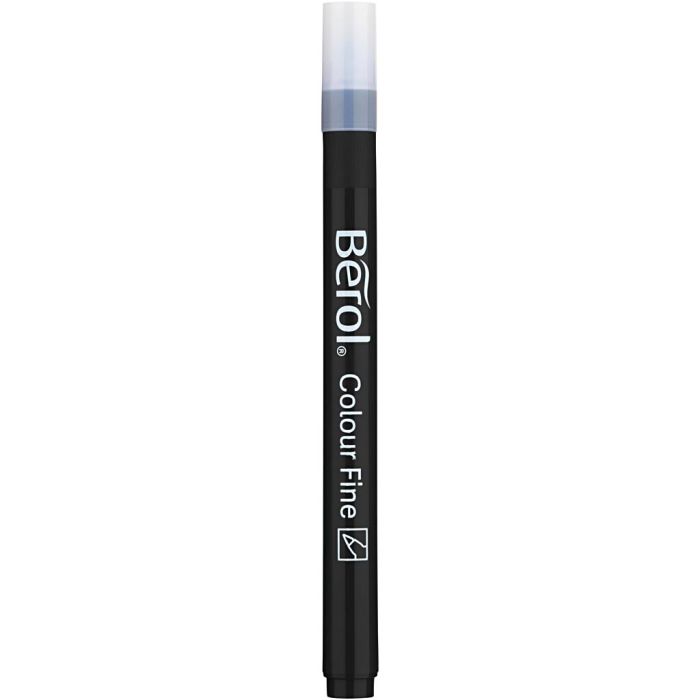 Berol Colourfine, Strichstärke 0,6 mm, Schwarz, 12 Stk/ 1 Pck