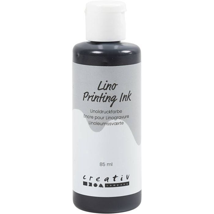 Linoldruckfarbe, Schwarz, 85 ml/ 1 Fl.