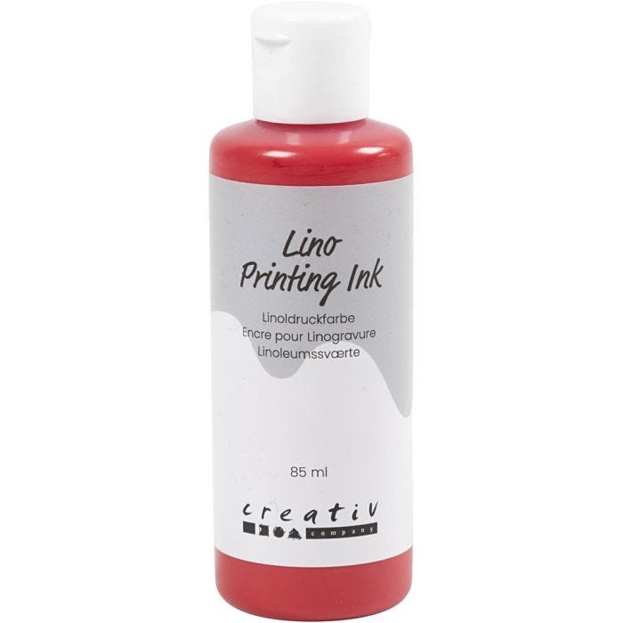 Linoldruckfarbe, Rot, 85 ml/ 1 Fl.