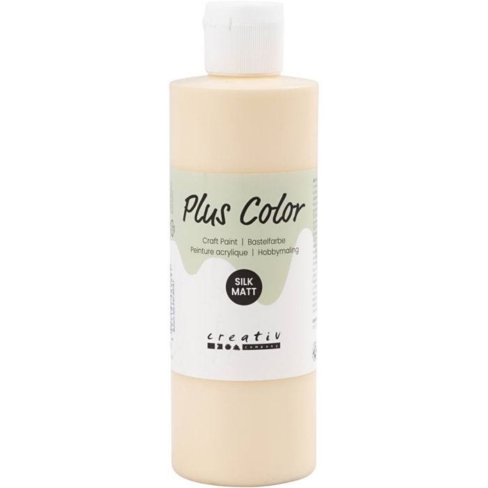 Plus Color Bastelfarbe, Hellbeige, 250 ml/ 1 Fl.