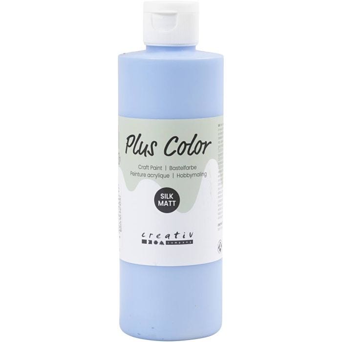 Plus Color Bastelfarbe, Himmelblau, 250ml/ 1 Fl.