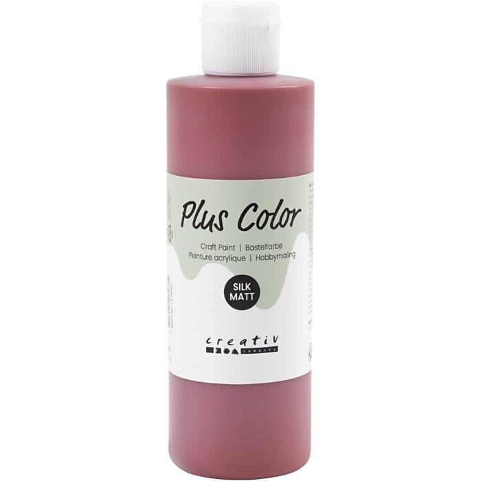 Plus Color Bastelfarbe, Altrot, 250ml/ 1 Fl.