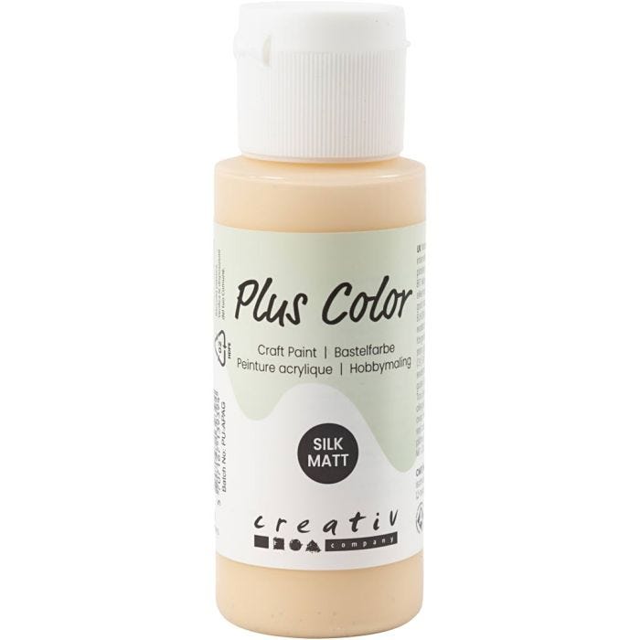 Plus Color Bastelfarbe, Hellbeige, 60ml/ 1 Fl.