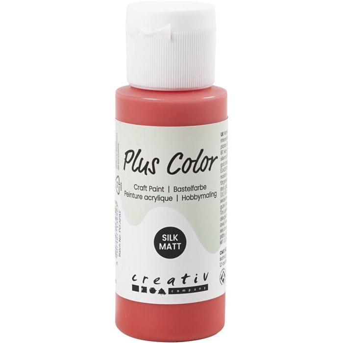 Plus Color Bastelfarbe, Purpurrot, 60 ml/ 1 Fl.