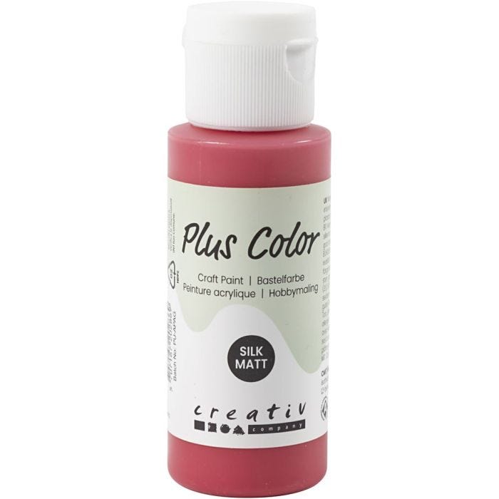 Plus Color Bastelfarbe, Beerenrot, 60 ml/ 1 Fl.
