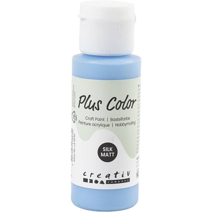 Plus Color Bastelfarbe, Himmelblau, 60 ml/ 1 Fl.