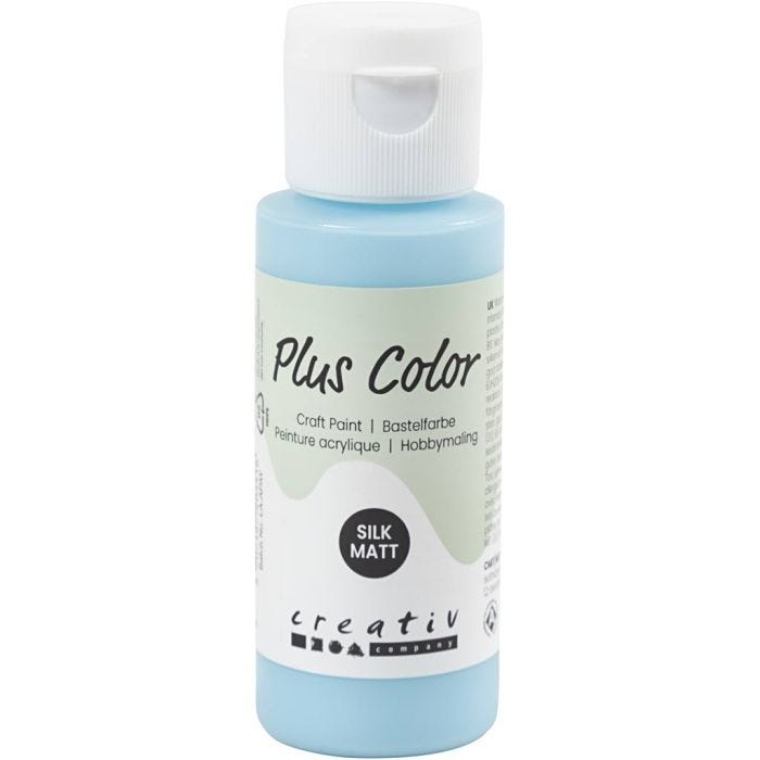 Plus Color Bastelfarbe, Arktisblau, 60ml/ 1 Fl.