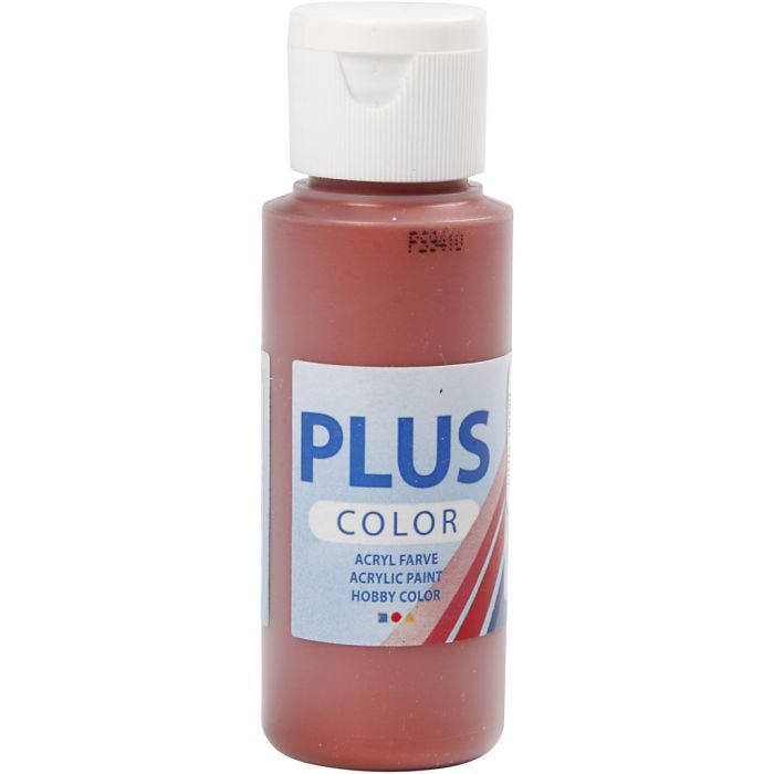 Plus Color Bastelfarbe, Kupferrot, 60ml/ 1 Fl.