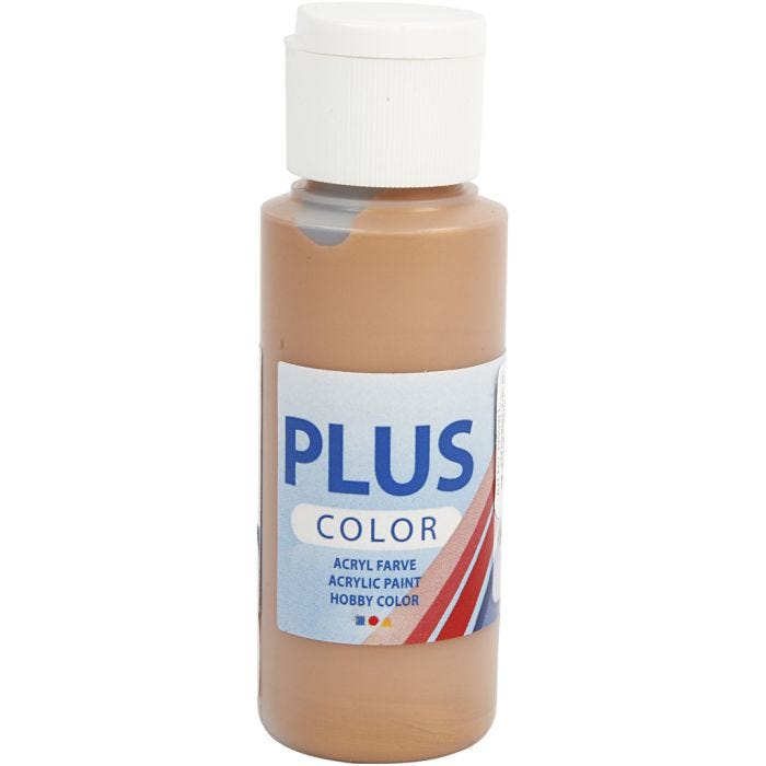 Plus Color Bastelfarbe, Bronze, 60 ml/ 1 Fl.
