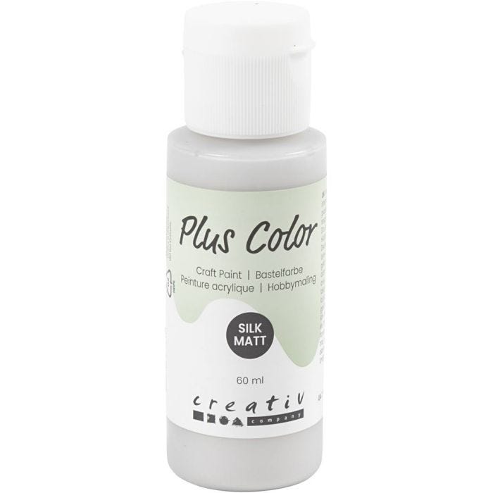 Plus Color Bastelfarbe, Silber, 60 ml/ 1 Fl.