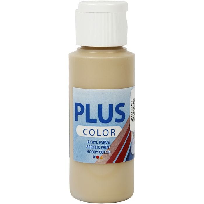Plus Color Bastelfarbe, Dunkelbeige, 60 ml/ 1 Fl.