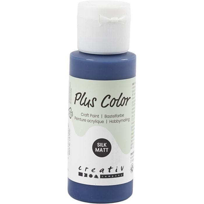 Plus Color Bastelfarbe, Marineblau, 60 ml/ 1 Fl.