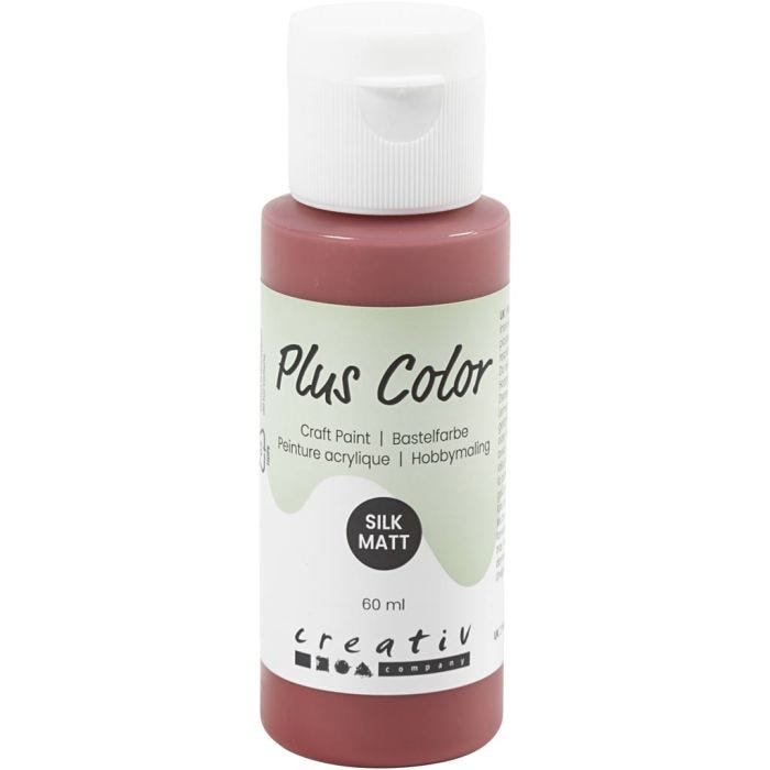 Plus Color Bastelfarbe, Altrot, 60 ml/ 1 Fl.