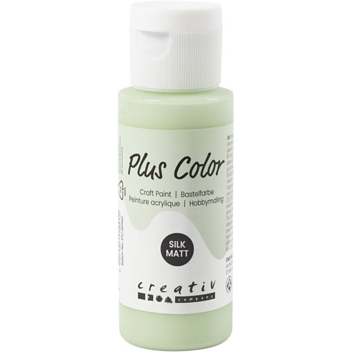 Plus Color Bastelfarbe, Frühlingsgrün, 60 ml/ 1 Fl.