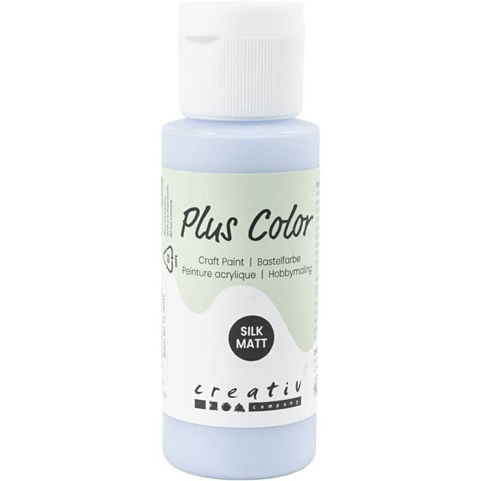 Plus Color Bastelfarbe, Hellblau, 60ml/ 1 Fl.